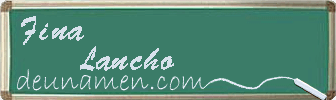 Fina Lancho Visitenkarte
